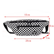 Load image into Gallery viewer, OVERSIZED CHECKER BOARD FANNY PACK
