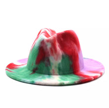 Load image into Gallery viewer, TIE DYE FEDORA HAT
