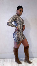 Load image into Gallery viewer, SNAKE PRINT DRESS
